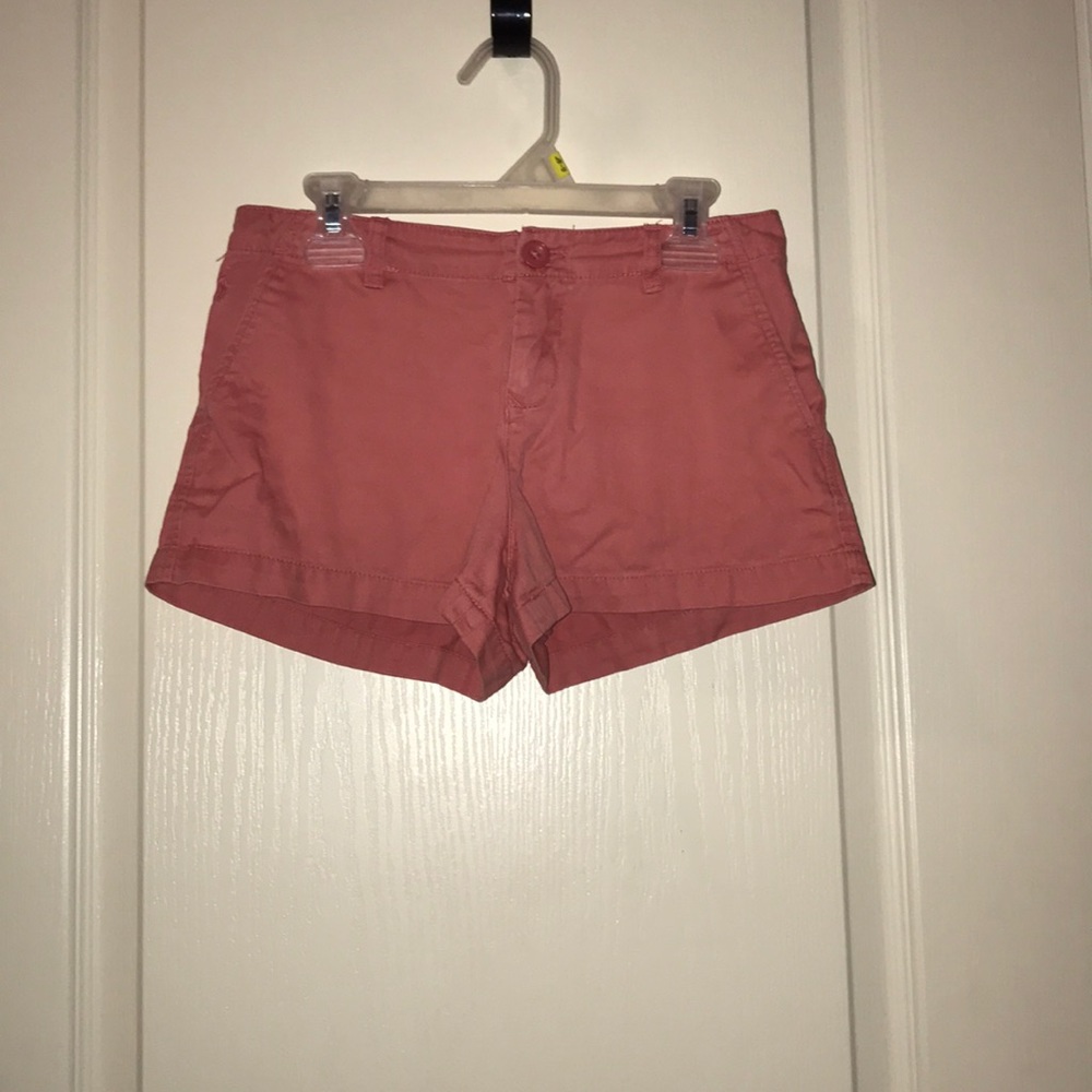 Pink polo jean shorts